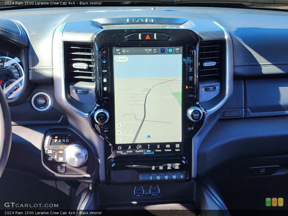 Black Interior Navigation for the 2024 Ram 1500 Laramie Crew Cab 4x4 #146706567