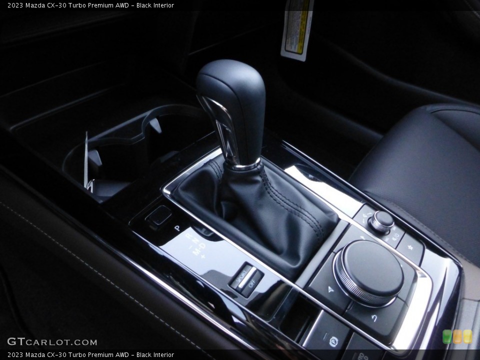 Black Interior Transmission for the 2023 Mazda CX-30 Turbo Premium AWD #146706669