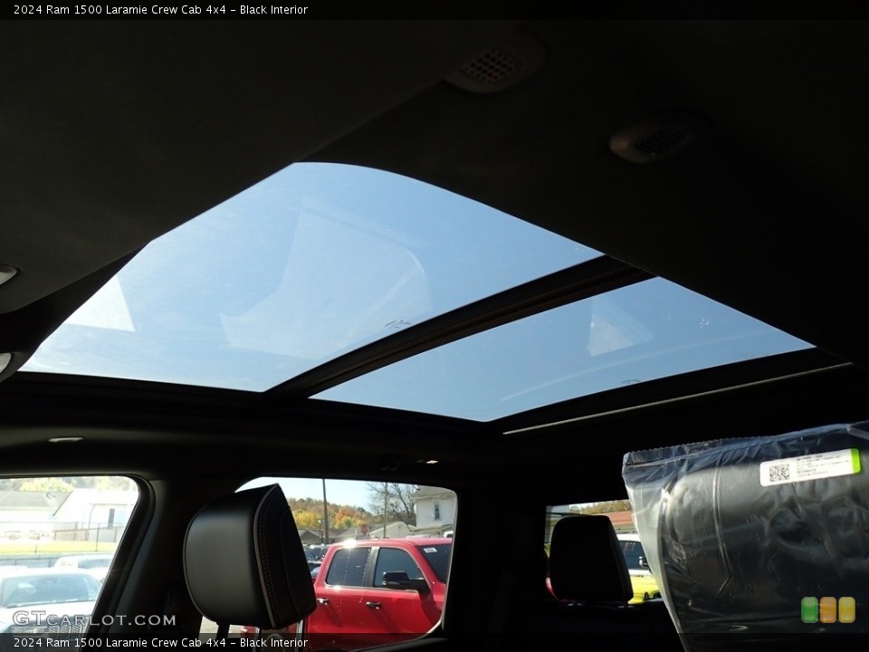 Black Interior Sunroof for the 2024 Ram 1500 Laramie Crew Cab 4x4 #146707356
