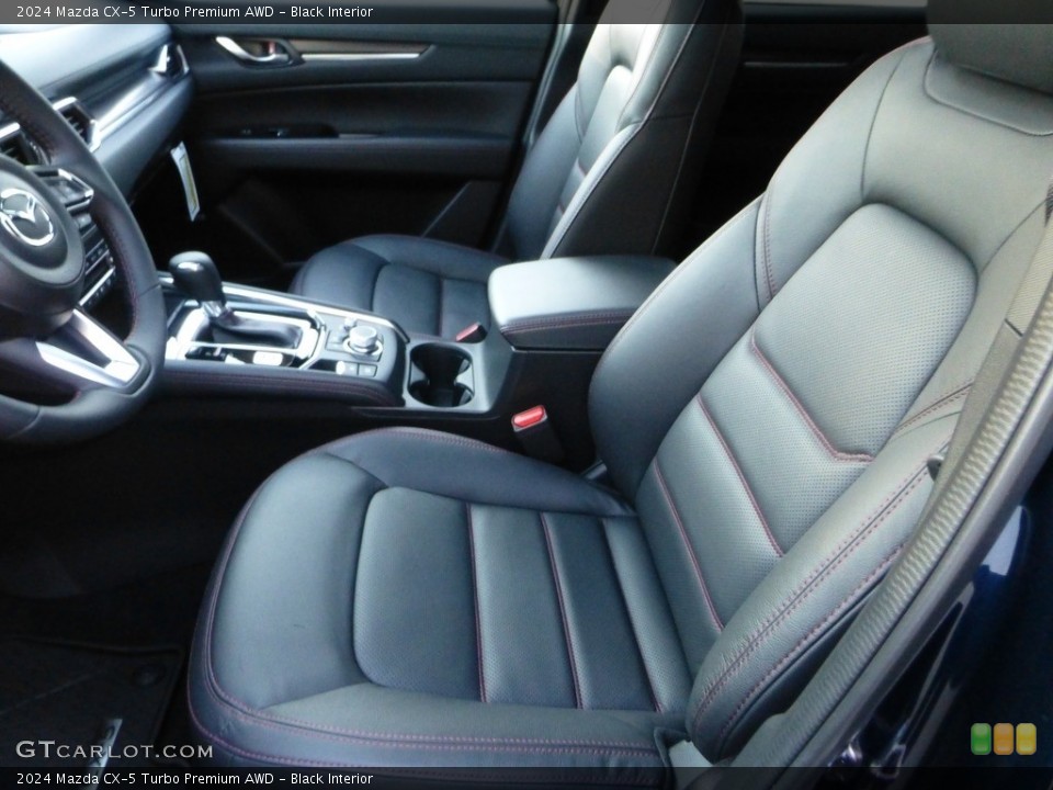 Black Interior Front Seat for the 2024 Mazda CX-5 Turbo Premium AWD #146707359