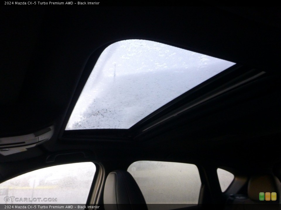 Black Interior Sunroof for the 2024 Mazda CX-5 Turbo Premium AWD #146707437