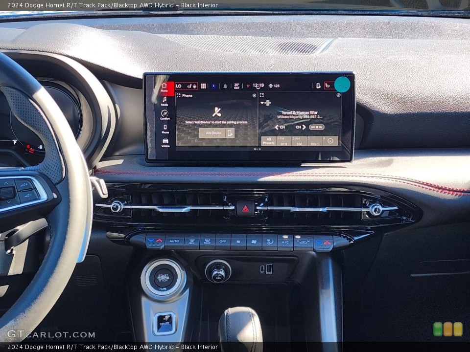 Black Interior Controls for the 2024 Dodge Hornet R/T Track Pack/Blacktop AWD Hybrid #146707617
