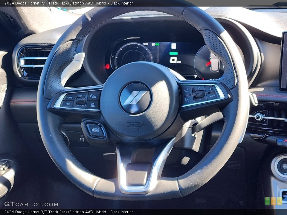 Black Interior Steering Wheel for the 2024 Dodge Hornet R/T Track Pack/Blacktop AWD Hybrid #146707638