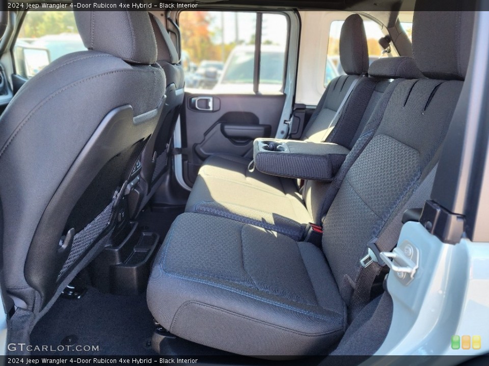 Black Interior Rear Seat for the 2024 Jeep Wrangler 4-Door Rubicon 4xe Hybrid #146707779