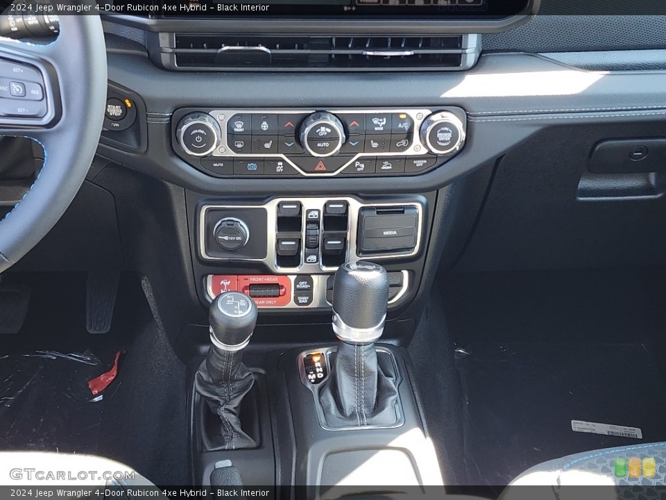 Black Interior Controls for the 2024 Jeep Wrangler 4-Door Rubicon 4xe Hybrid #146707836