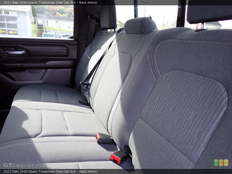 Black Interior Rear Seat for the 2023 Ram 1500 Classic Tradesman Crew Cab 4x4 #146708234