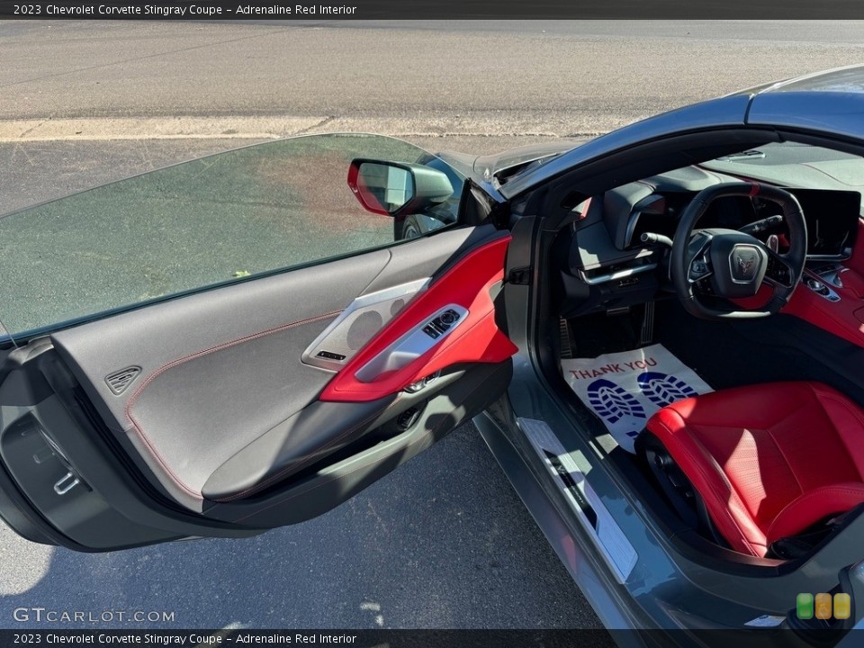 Adrenaline Red Interior Door Panel for the 2023 Chevrolet Corvette Stingray Coupe #146709315