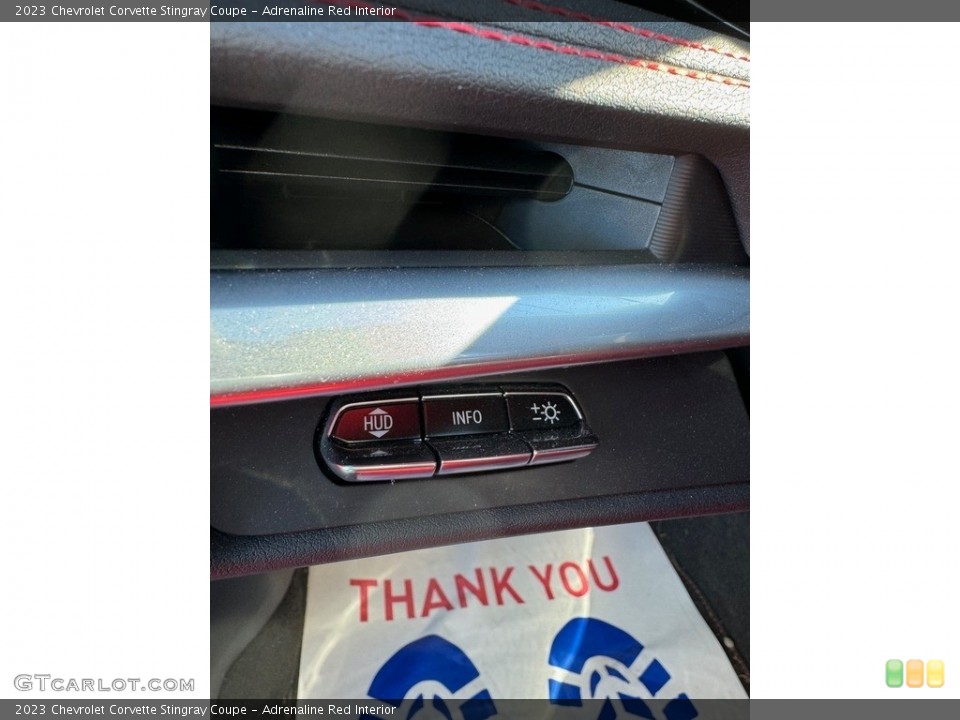 Adrenaline Red Interior Controls for the 2023 Chevrolet Corvette Stingray Coupe #146709363