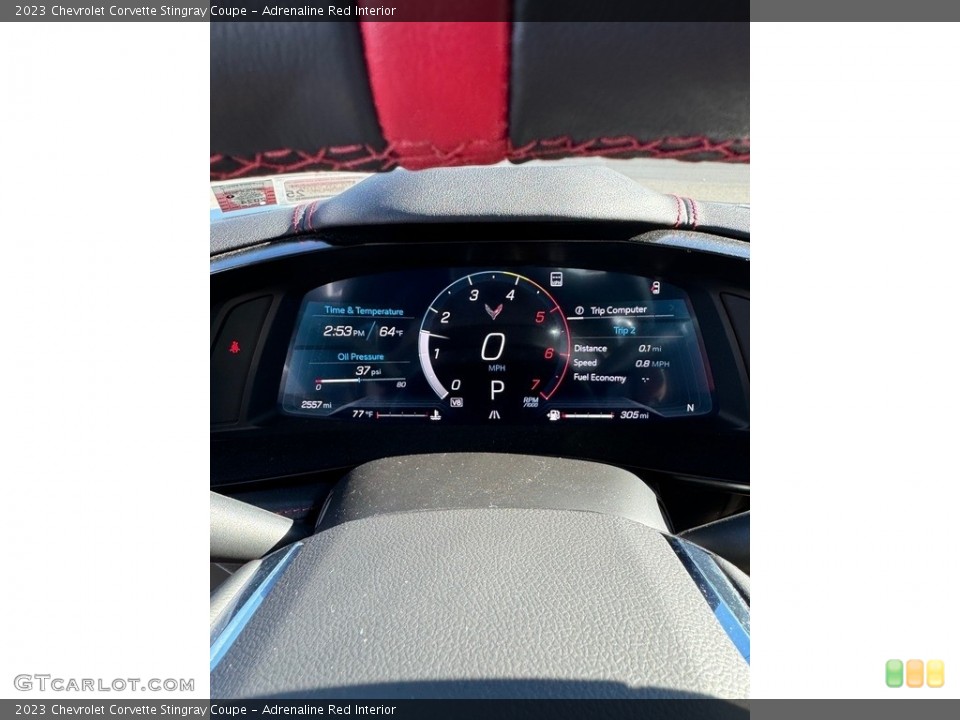 Adrenaline Red Interior Gauges for the 2023 Chevrolet Corvette Stingray Coupe #146709399