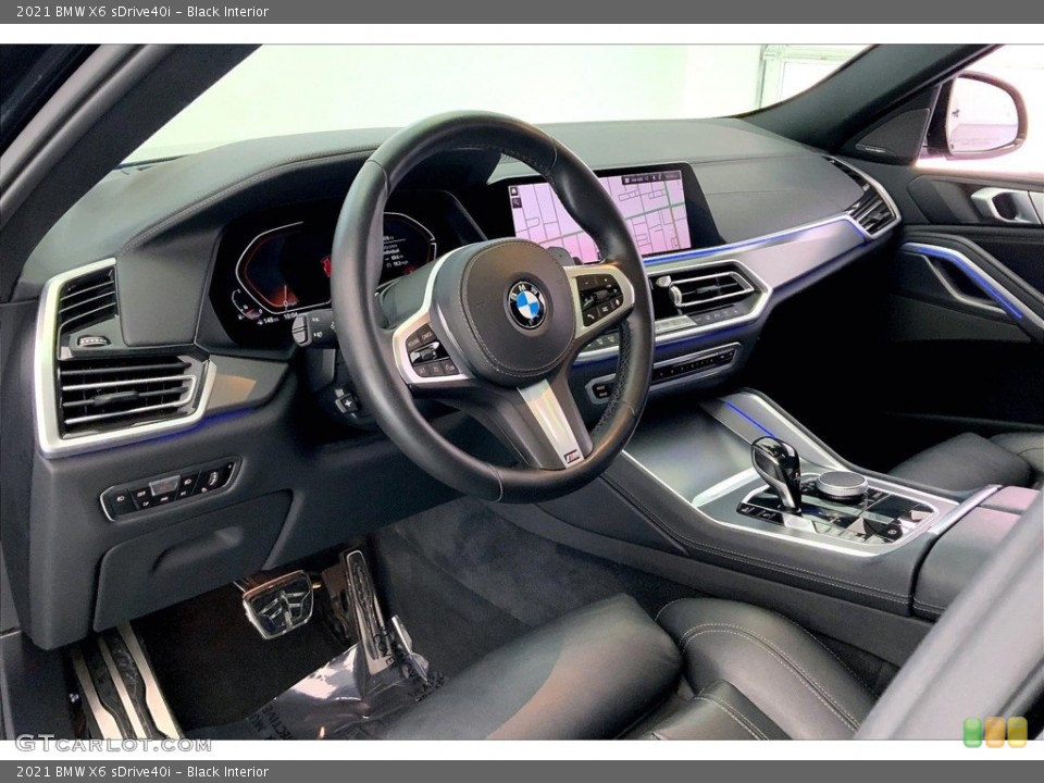 Black Interior Dashboard for the 2021 BMW X6 sDrive40i #146709681