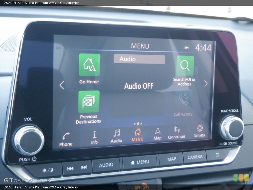 Gray Interior Controls for the 2020 Nissan Altima Platinum AWD #146709759