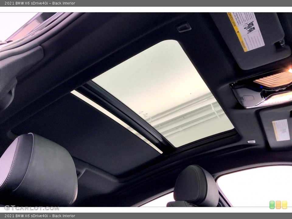 Black Interior Sunroof for the 2021 BMW X6 sDrive40i #146709783