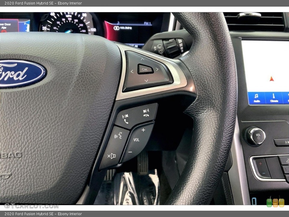 Ebony Interior Steering Wheel for the 2020 Ford Fusion Hybrid SE #146710056