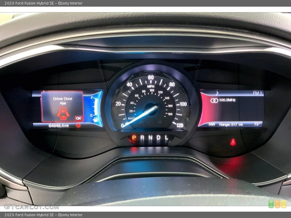 Ebony Interior Gauges for the 2020 Ford Fusion Hybrid SE #146710062