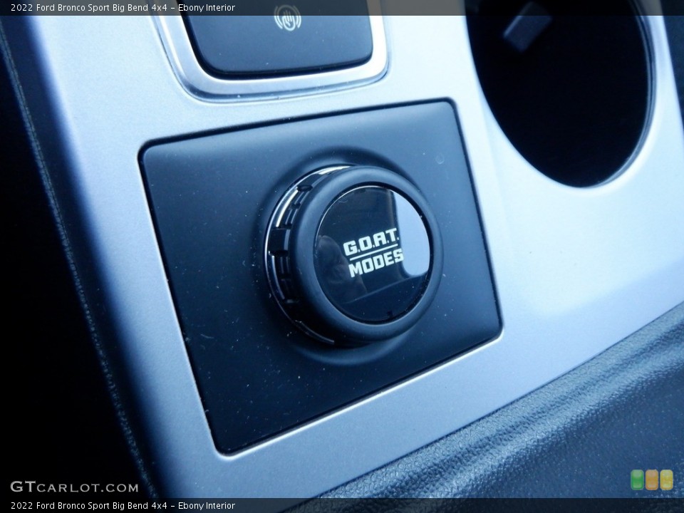 Ebony Interior Controls for the 2022 Ford Bronco Sport Big Bend 4x4 #146710723
