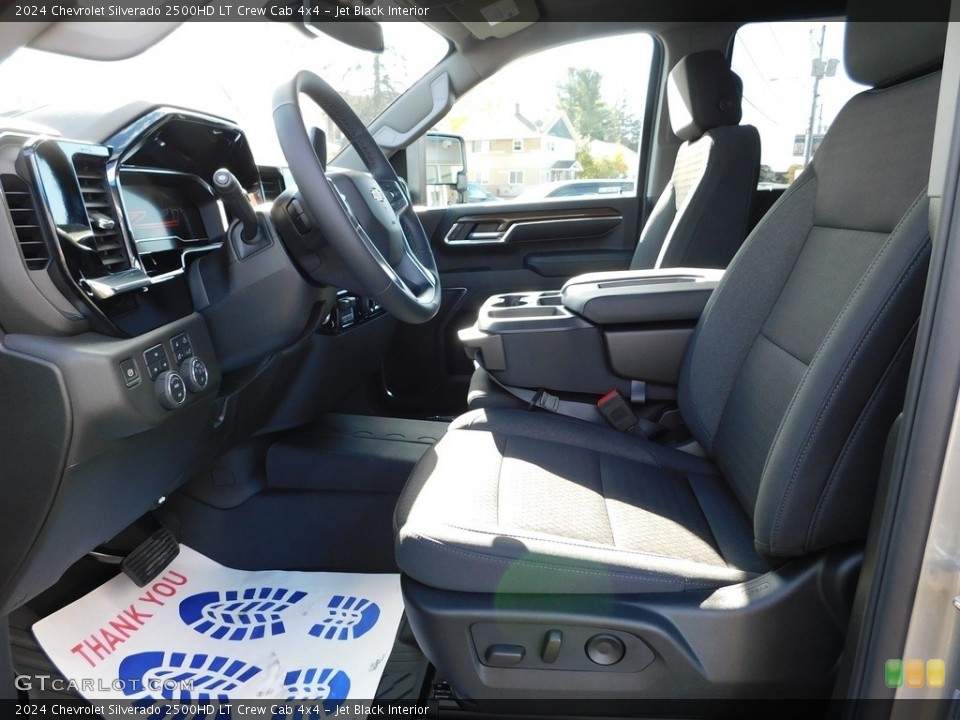 Jet Black Interior Front Seat for the 2024 Chevrolet Silverado 2500HD LT Crew Cab 4x4 #146710849