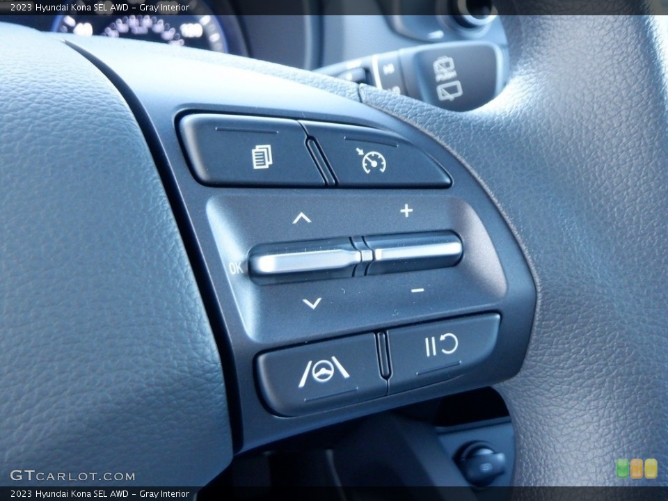 Gray Interior Steering Wheel for the 2023 Hyundai Kona SEL AWD #146710924