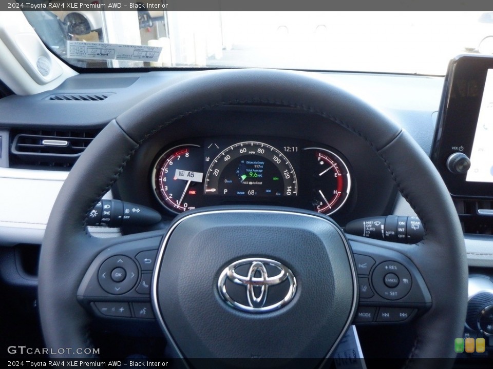 Black Interior Steering Wheel for the 2024 Toyota RAV4 XLE Premium AWD #146711008
