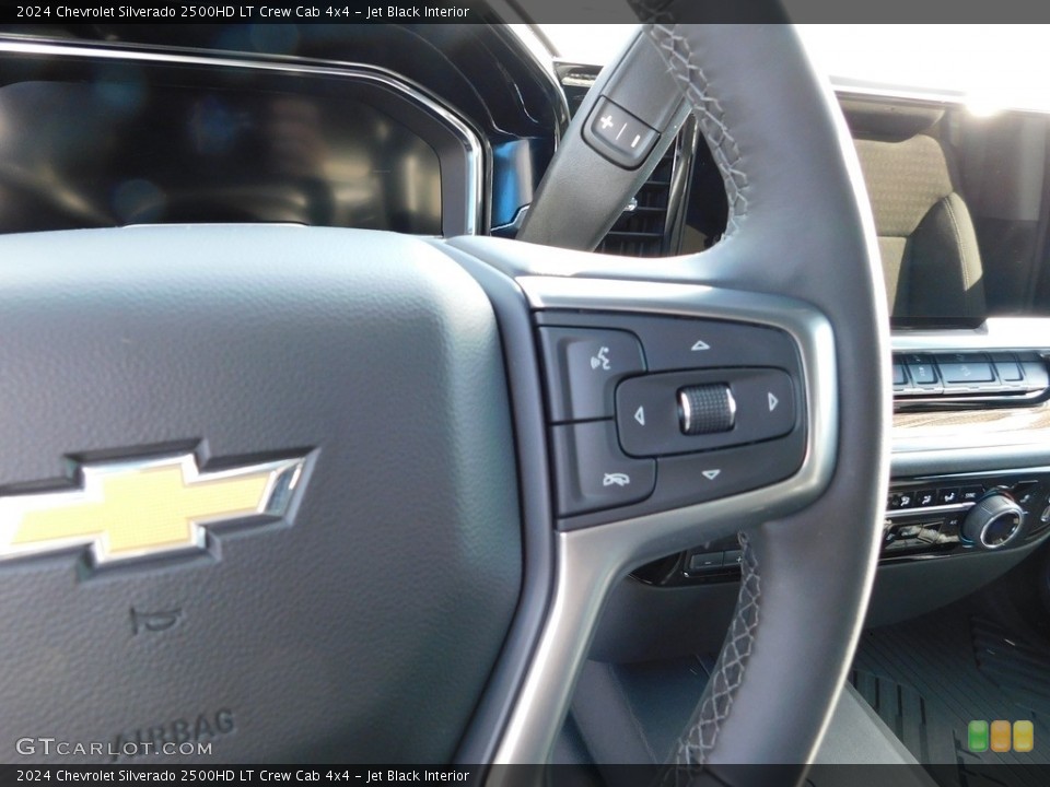 Jet Black Interior Steering Wheel for the 2024 Chevrolet Silverado 2500HD LT Crew Cab 4x4 #146711011