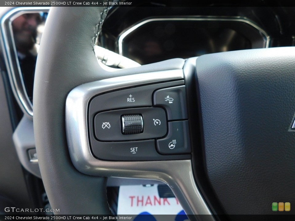 Jet Black Interior Steering Wheel for the 2024 Chevrolet Silverado 2500HD LT Crew Cab 4x4 #146711029