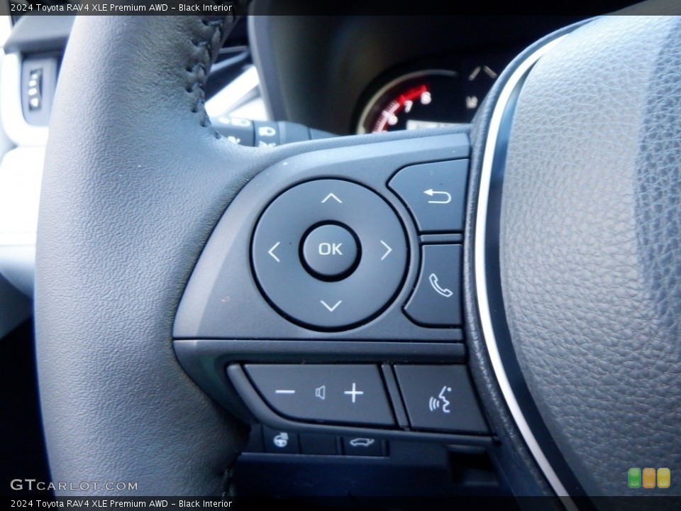 Black Interior Steering Wheel for the 2024 Toyota RAV4 XLE Premium AWD #146711038