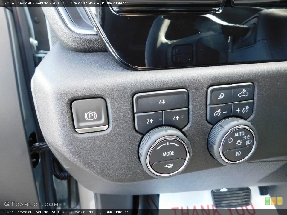 Jet Black Interior Controls for the 2024 Chevrolet Silverado 2500HD LT Crew Cab 4x4 #146711053