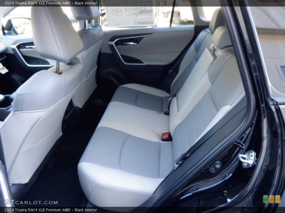 Black Interior Rear Seat for the 2024 Toyota RAV4 XLE Premium AWD #146711131