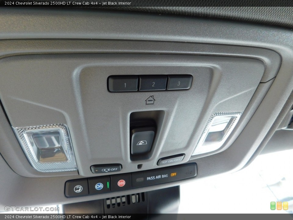 Jet Black Interior Controls for the 2024 Chevrolet Silverado 2500HD LT Crew Cab 4x4 #146711317