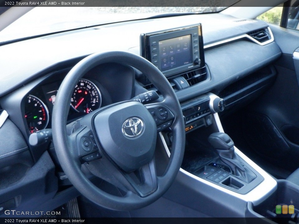 Black Interior Dashboard for the 2022 Toyota RAV4 XLE AWD #146711449