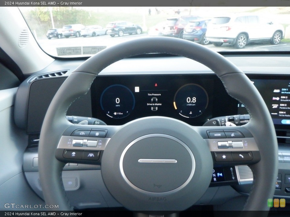 Gray Interior Steering Wheel for the 2024 Hyundai Kona SEL AWD #146711509