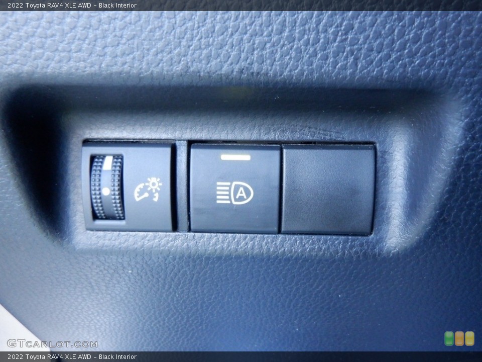 Black Interior Controls for the 2022 Toyota RAV4 XLE AWD #146711557