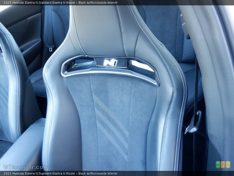 Black w/Microsuede 2023 Hyundai Elantra N Interiors
