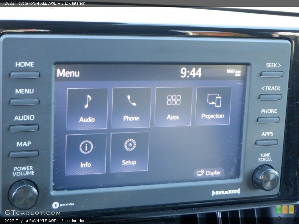 Black Interior Controls for the 2022 Toyota RAV4 XLE AWD #146711617