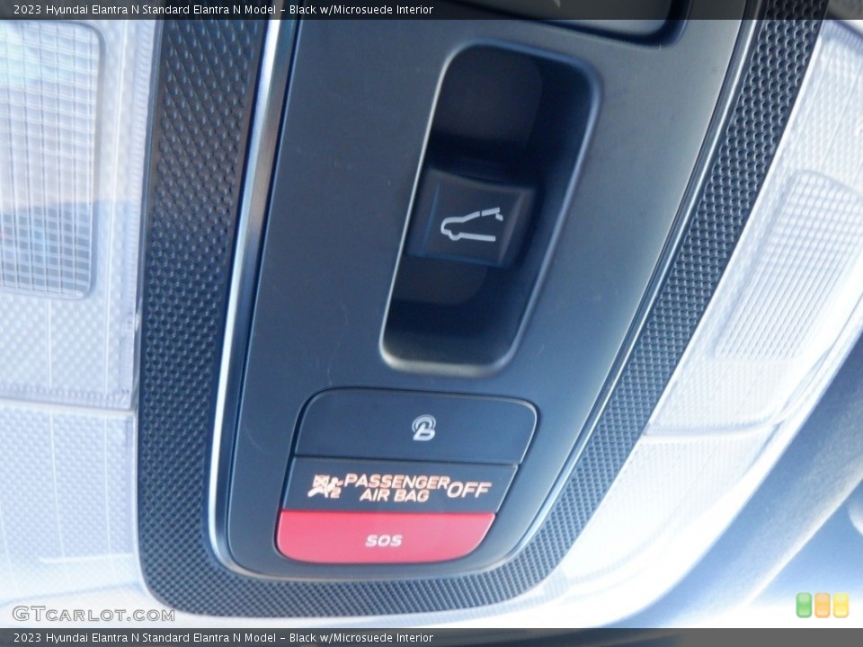 Black w/Microsuede Interior Controls for the 2023 Hyundai Elantra N  #146711696