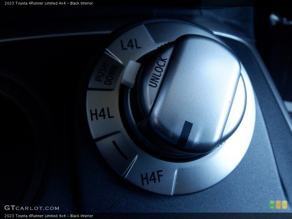 Black Interior Controls for the 2023 Toyota 4Runner Limited 4x4 #146711725