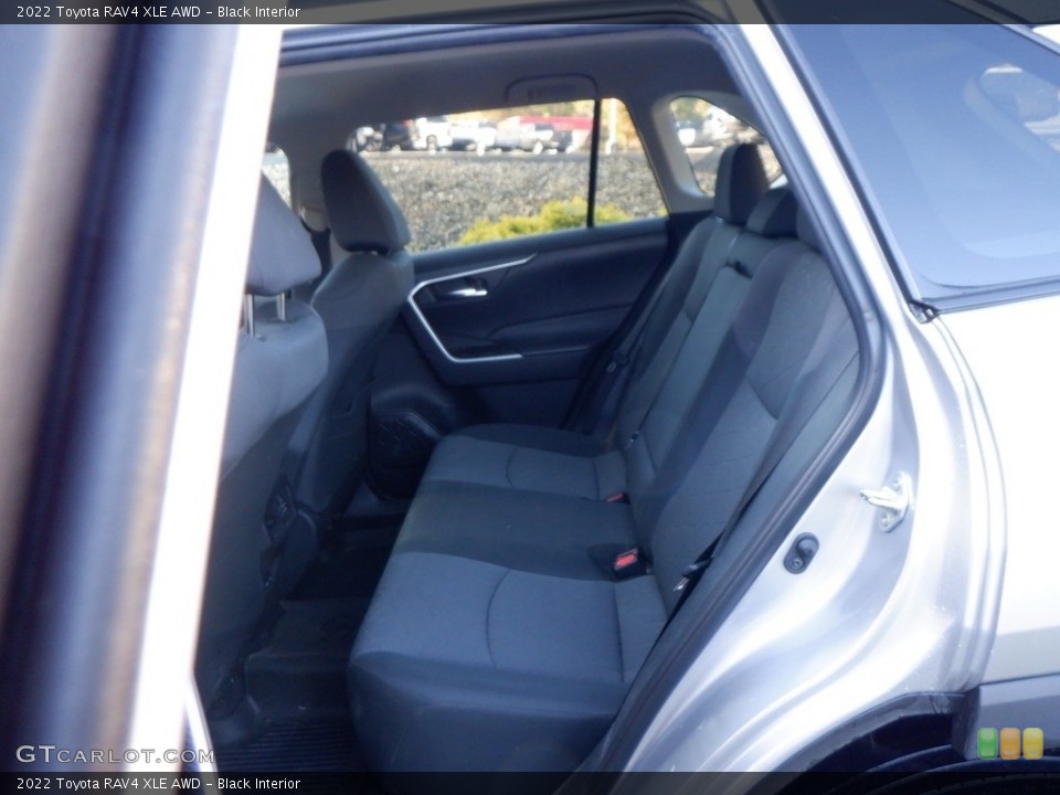 Black Interior Rear Seat for the 2022 Toyota RAV4 XLE AWD #146711749