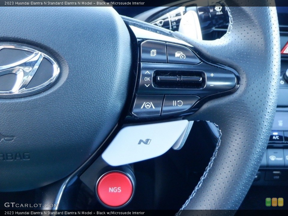 Black w/Microsuede Interior Steering Wheel for the 2023 Hyundai Elantra N  #146711827