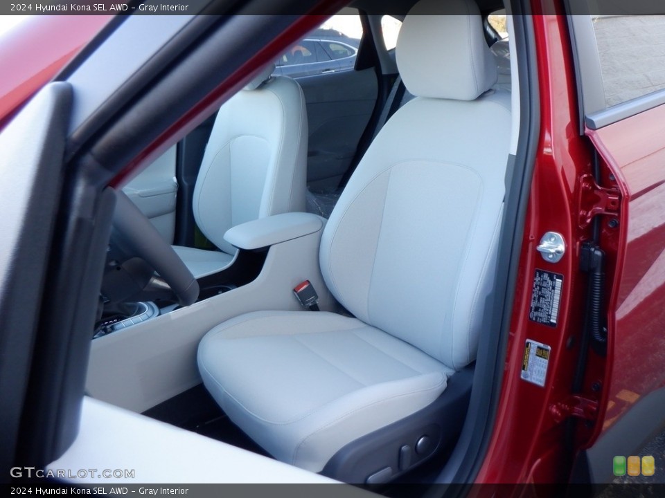 Gray Interior Front Seat for the 2024 Hyundai Kona SEL AWD #146711881