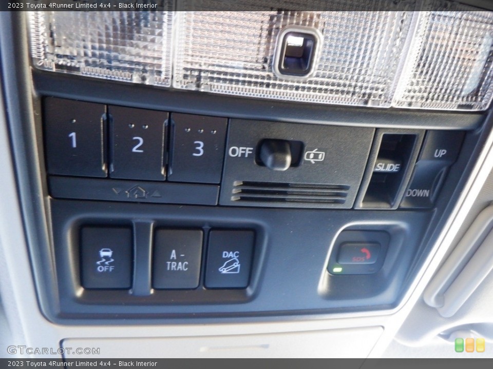 Black Interior Controls for the 2023 Toyota 4Runner Limited 4x4 #146711950