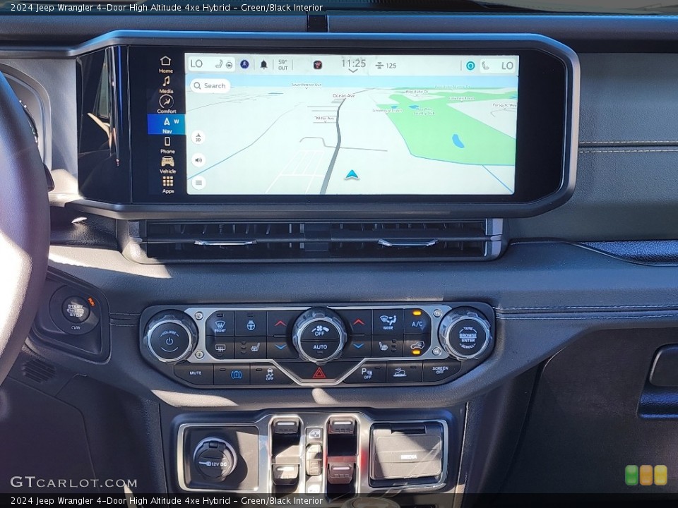 Green/Black Interior Navigation for the 2024 Jeep Wrangler 4-Door High Altitude 4xe Hybrid #146712418