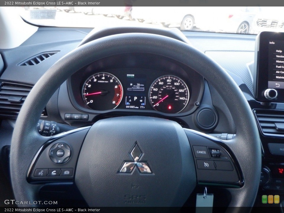 Black Interior Steering Wheel for the 2022 Mitsubishi Eclipse Cross LE S-AWC #146712454