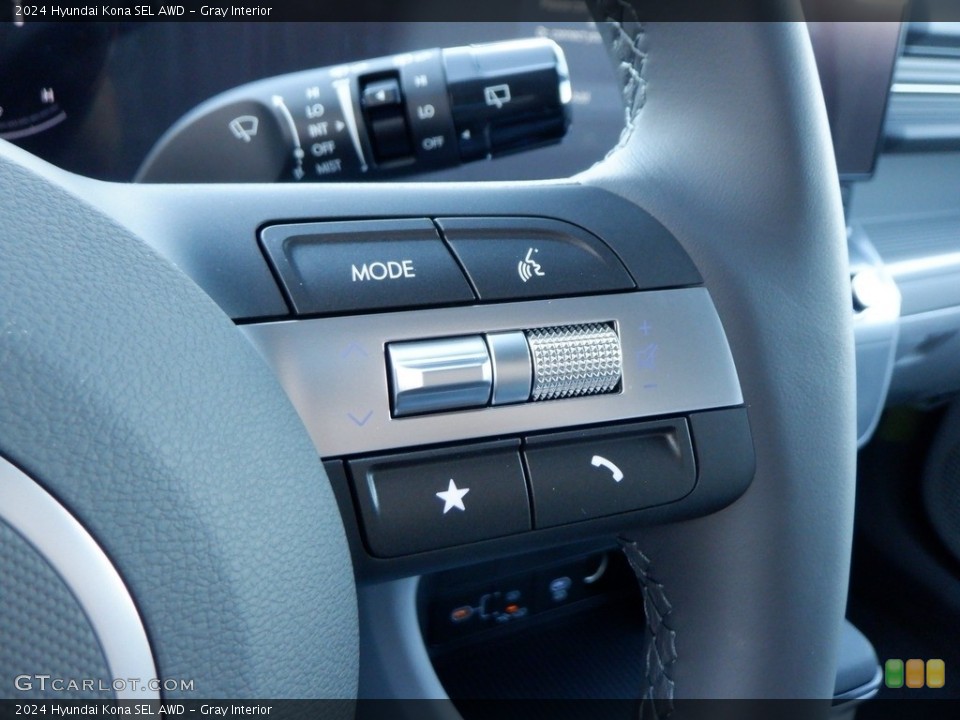 Gray Interior Steering Wheel for the 2024 Hyundai Kona SEL AWD #146712769