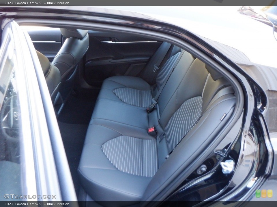 Black Interior Rear Seat for the 2024 Toyota Camry SE #146712976