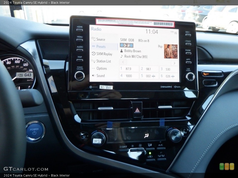 Black Interior Controls for the 2024 Toyota Camry SE Hybrid #146713420