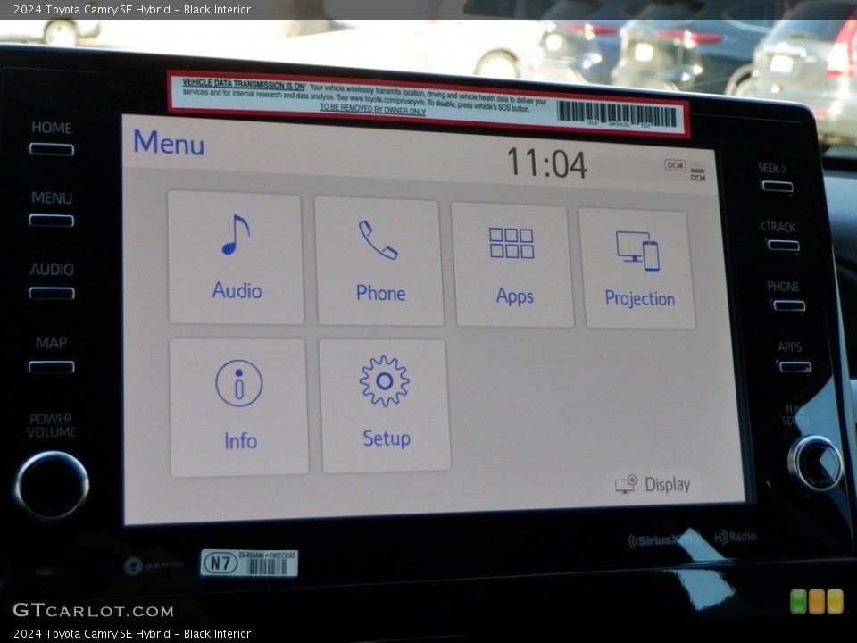 Black Interior Controls for the 2024 Toyota Camry SE Hybrid #146713483