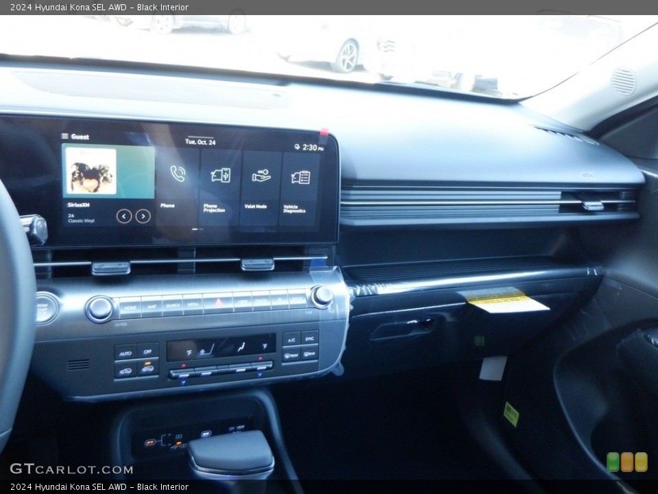Black Interior Dashboard for the 2024 Hyundai Kona SEL AWD #146713984