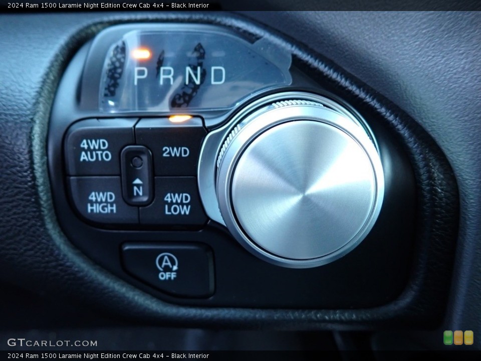 Black Interior Transmission for the 2024 Ram 1500 Laramie Night Edition Crew Cab 4x4 #146714062