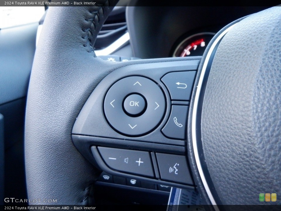 Black Interior Steering Wheel for the 2024 Toyota RAV4 XLE Premium AWD #146714305