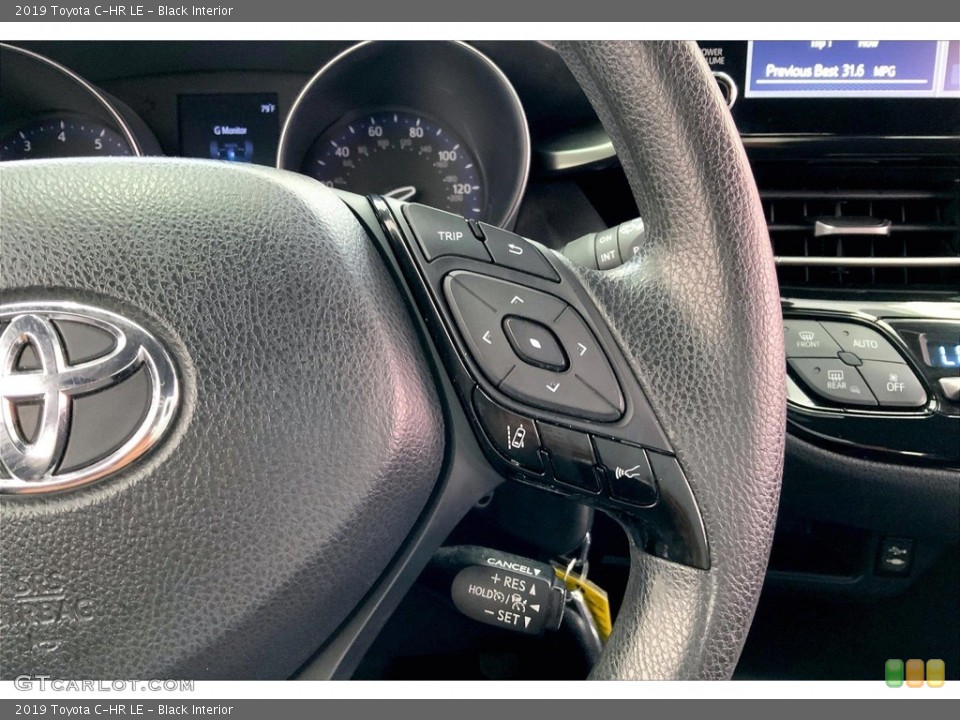 Black Interior Steering Wheel for the 2019 Toyota C-HR LE #146714596