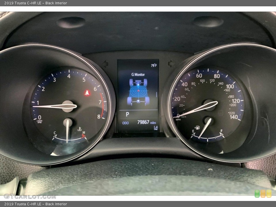 Black Interior Gauges for the 2019 Toyota C-HR LE #146714614